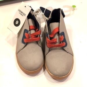 OshKosh NWT Size 9 Tan Denim Casual Boys Shoes